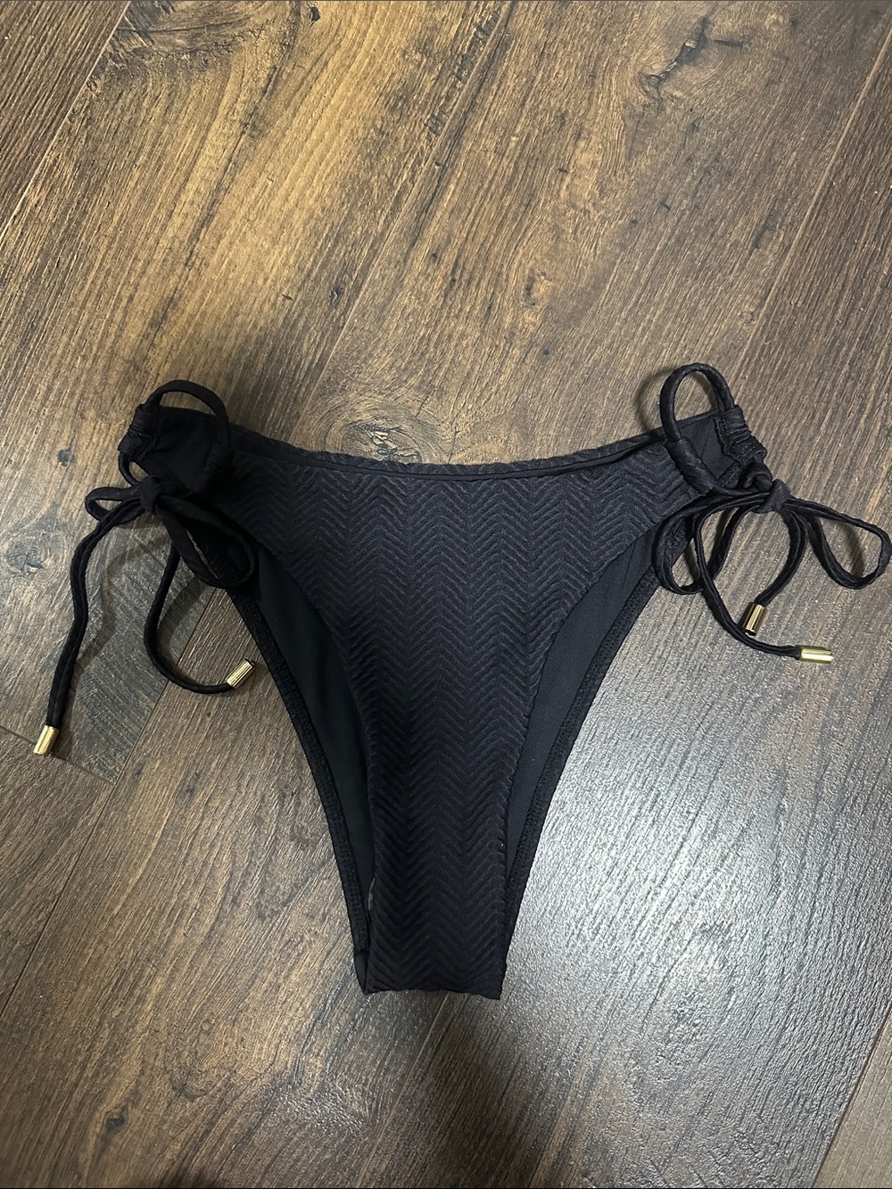 Monday Swimwear Black Side-Tie Bikini Bottom